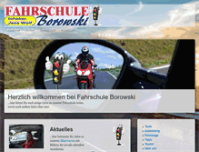 Tablet Screenshot of fahrschule-borowski.de
